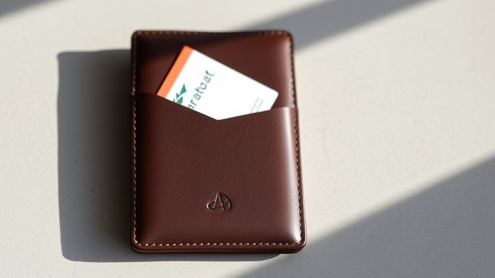 leather quality rfid airtag fit