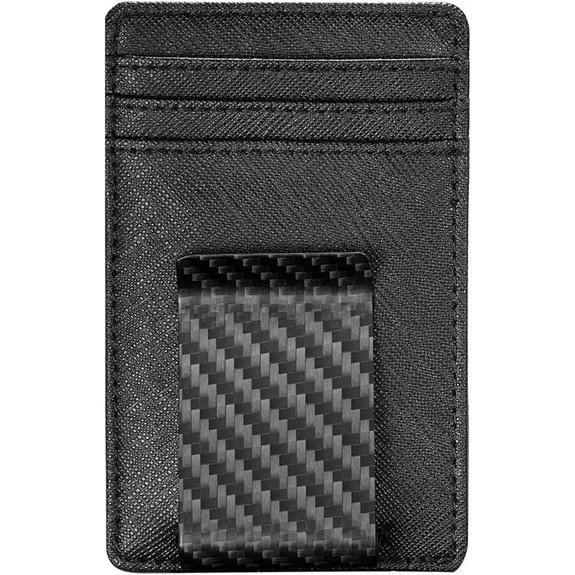 Travelambo RFID-Blocking Leather Money Clip for Men