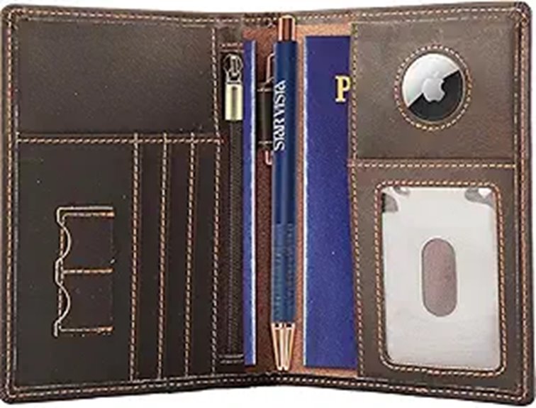 leather rfid passport holder