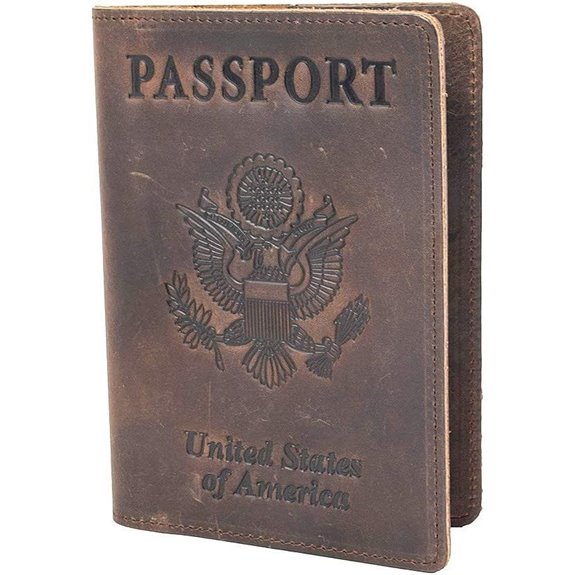 RFID Passport Wallet in Crazy Horse Leather