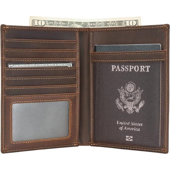 Polare RFID Blocking Leather Passport Wallet