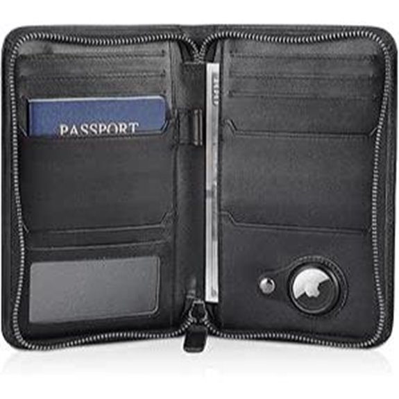 Polare Leather Passport Holder with RFID Blocking