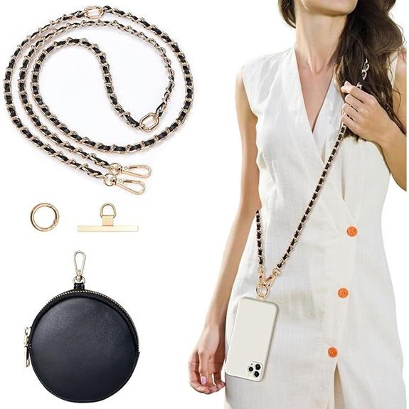 RFID Leather Phone Wallet Crossbody for Women