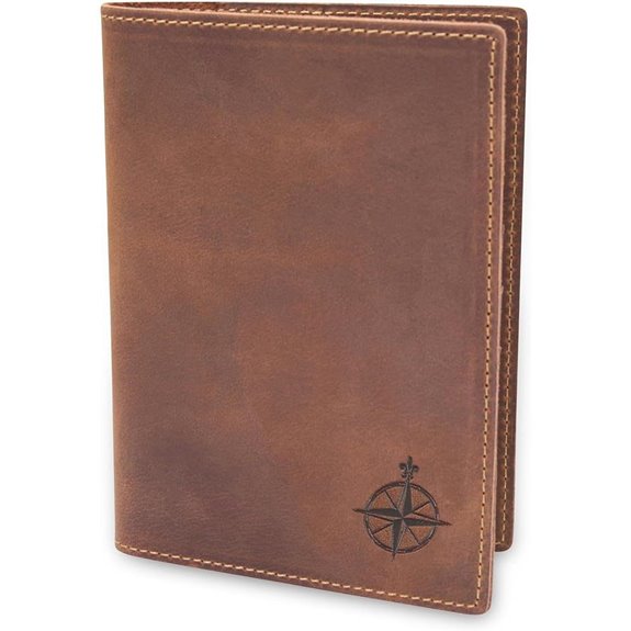 WANDERINGS Leather Travel Wallet with RFID Blocking