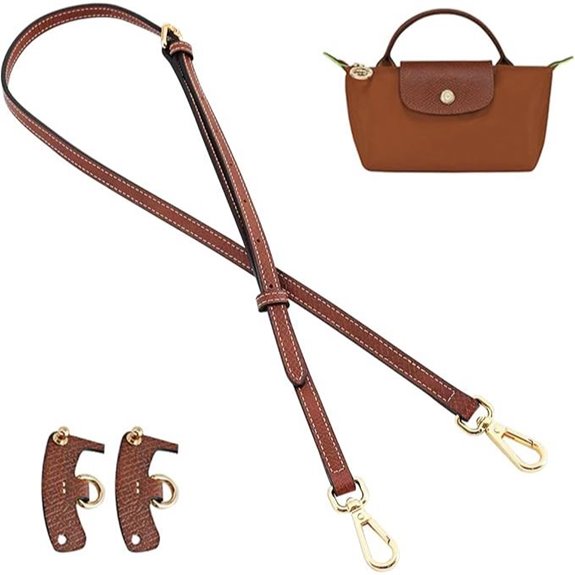 Jiesinlov Leather Shoulder Strap for Mini Pouch