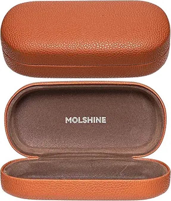 Molshine Leather Sunglasses Case for Women and Men