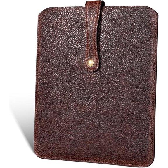 Leather Tablet Sleeve for iPad Pro 11 and Galaxy Tab S9