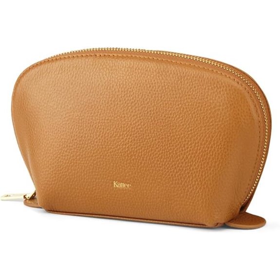 Kattee Leather Cosmetic Bag Set for Travel