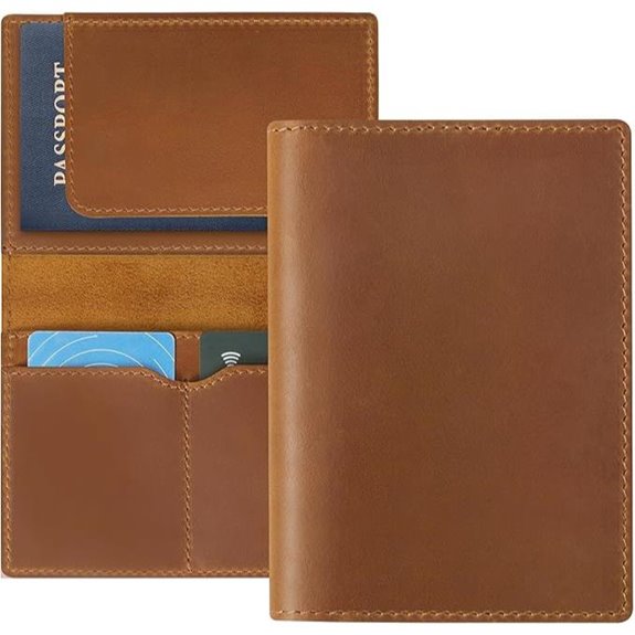 Jack&Chris Leather Passport Holder & Travel Wallet