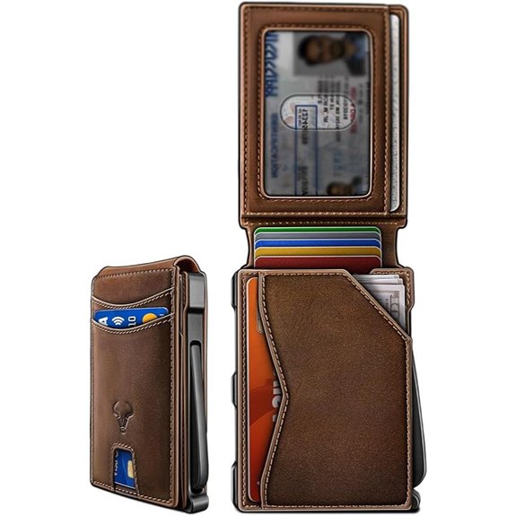 BULLIANT Men’s Leather Wallet with Money Clip