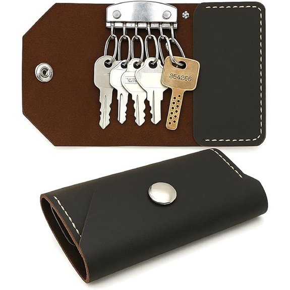 Leather Keychain Wallet and Key Organizer