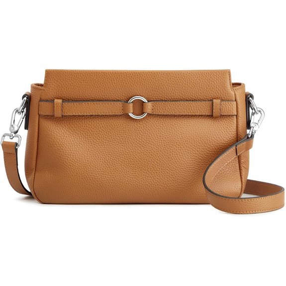 S-ZONE Leather Crossbody Bag for Women