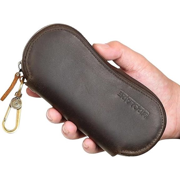 Polare Leather Eyeglasses Case with Zipper