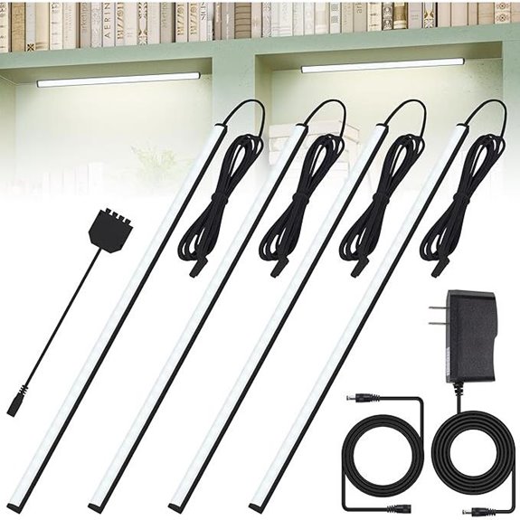 JUSJUBR LED Display Case Lights with Memory Function