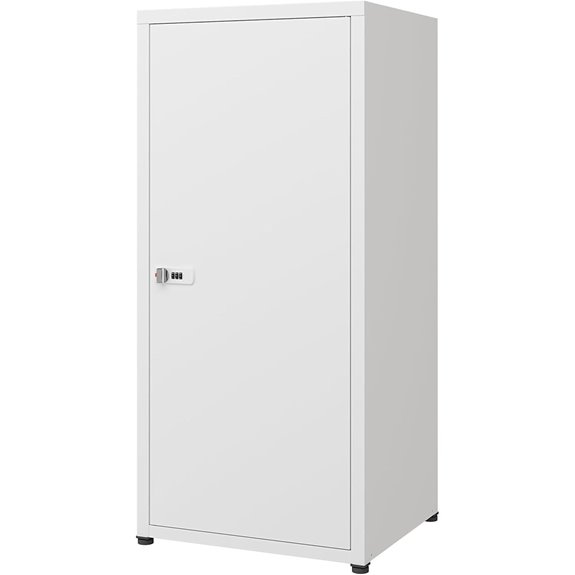 MIOCASA Metal Lockable Storage Cabinet with Shelves