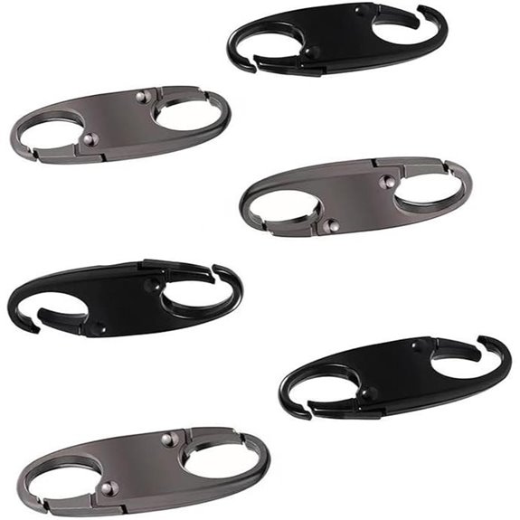 6Pcs Anti-Theft Zipper Locks for Luggage and Backpack