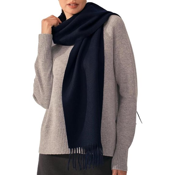 KVSS Pure Cashmere Woven Scarf for Women
