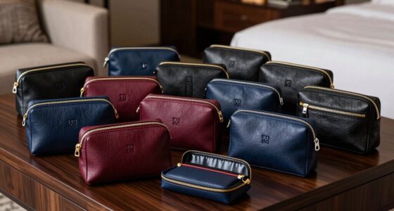 luxury business travel pouch sets