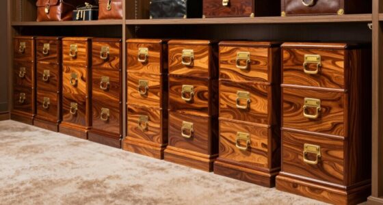 luxury cedar leather chests