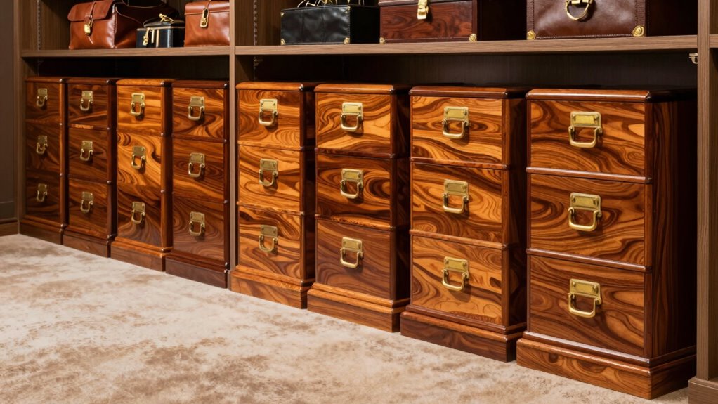 luxury cedar leather chests
