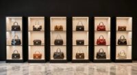 luxury handbag display cabinets