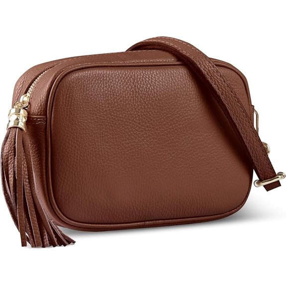 Italian Calf Leather Crossbody Bag for Women