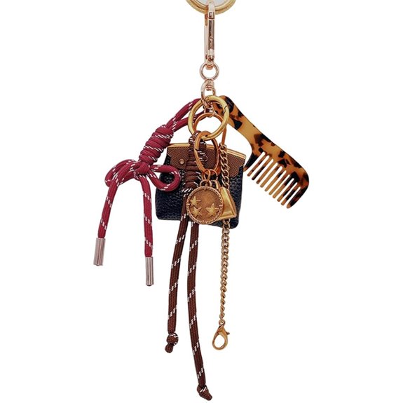 Designer Leather Bag Charms & Keychains