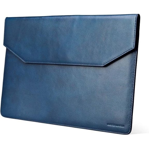 Premium Leather Laptop Sleeve for MacBook & HP Envy