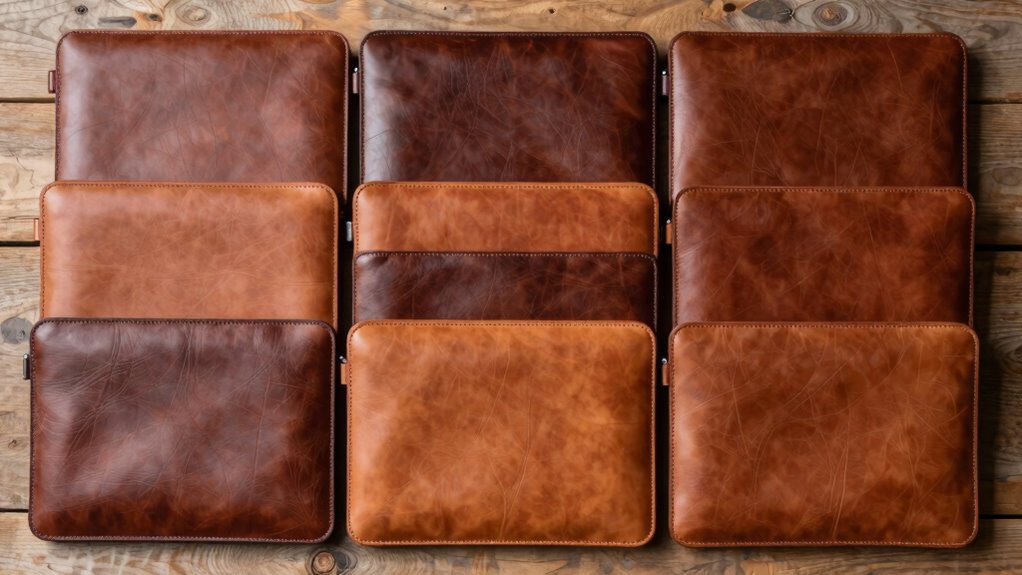 luxury leather laptop sleeves