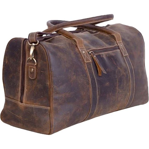 Leather Travel Duffle Bag for Men and WoMen