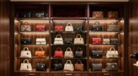 luxury purse shelf organization
