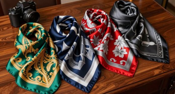 luxury silk scarves for business