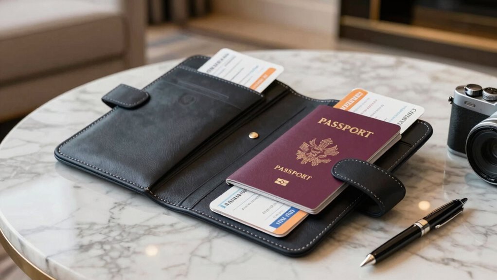 luxury travel document organizers