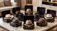 luxury travel hat boxes