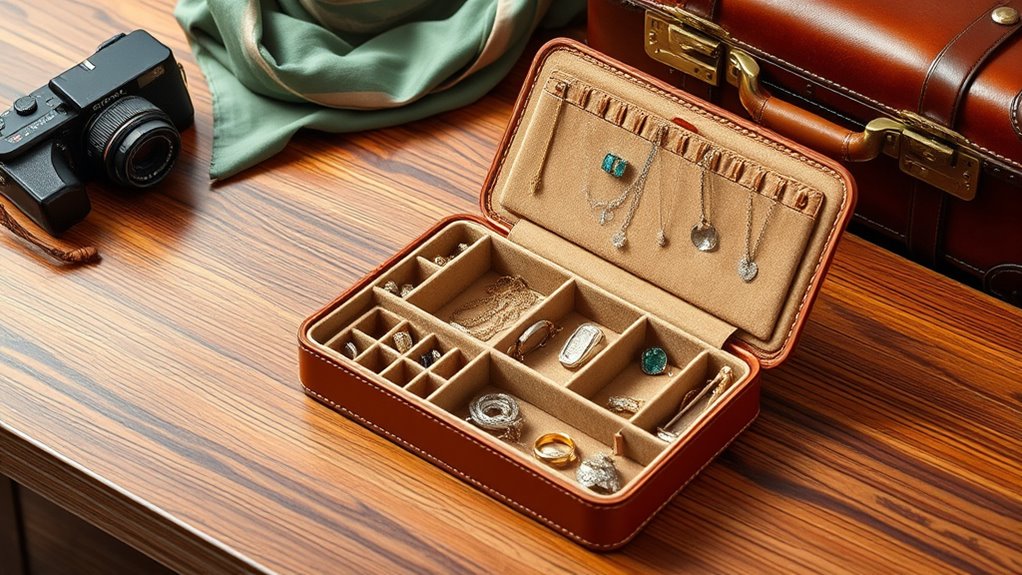 luxury travel jewelry organizer