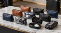 luxury travel tech pouch