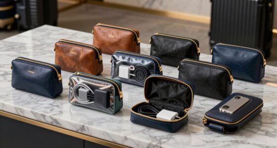 luxury travel tech pouch