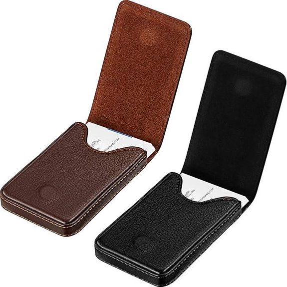 Outus Business Card Holder Set with Magnetic Closure
