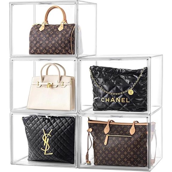 HBlife 5-Pack Purse Organizer with Magnetic Door