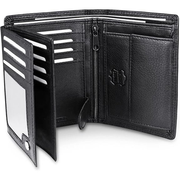 Men's Nappa Leather Wallet with RFID Protection