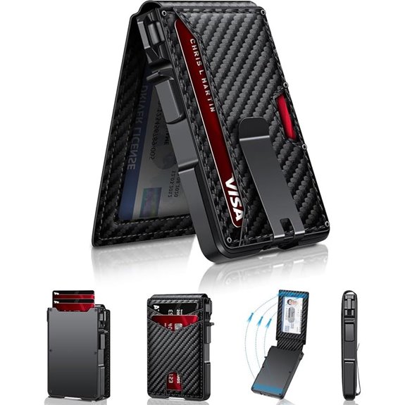 Men's Slim RFID-Blocking Aluminum Bifold Wallet