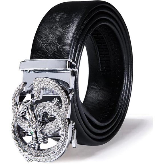 Dubulle Men's Genuine Leather Automatic Dress Belt