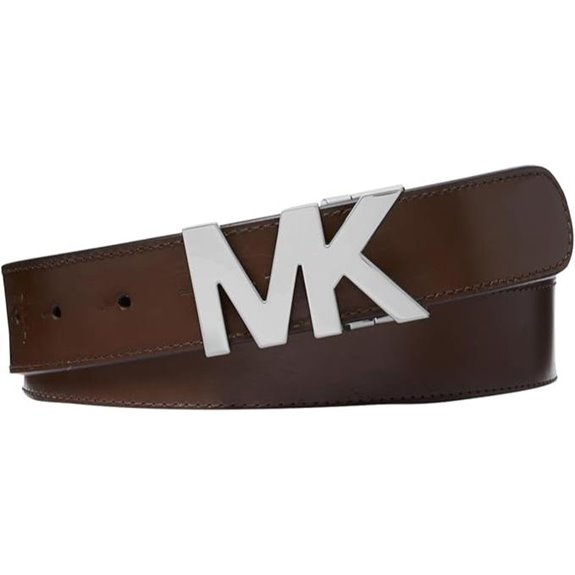 Michael Kors mens 34mm Reversible Mk Buckle Belt