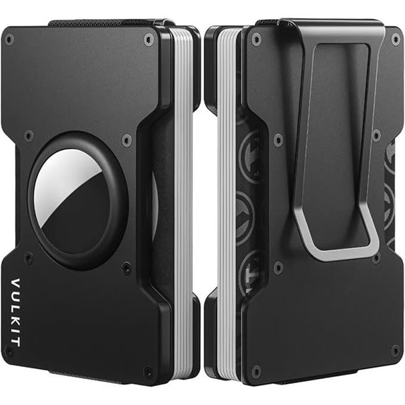 VULKIT Men's Metal Wallet with Money Clip