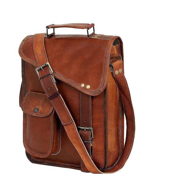 Leather Satchel Messenger Bag for Men