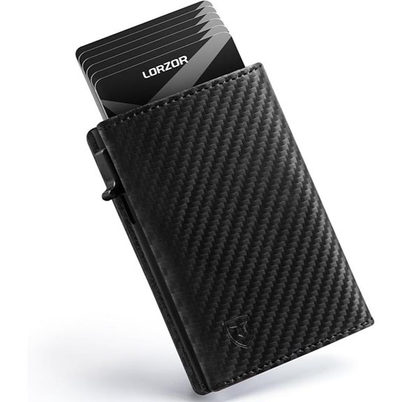 LORZOR Men’s Leather RFID Wallet with Card Holder