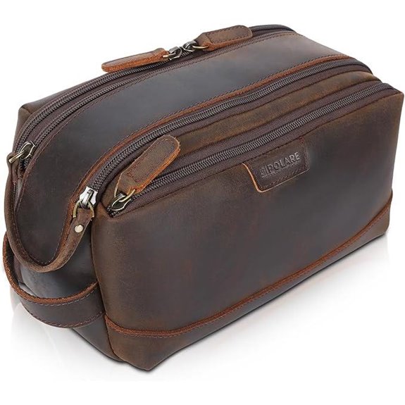 Polare Leather Toiletry Bag for Men