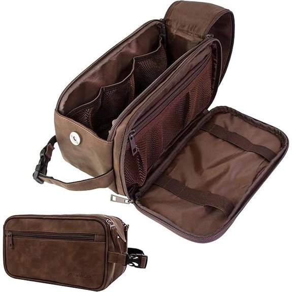 PAVILIA Men's Travel Toiletry Organizer Bag