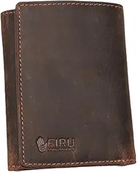 Firu Handmade Leather Wallet for Men with RFID Blocking