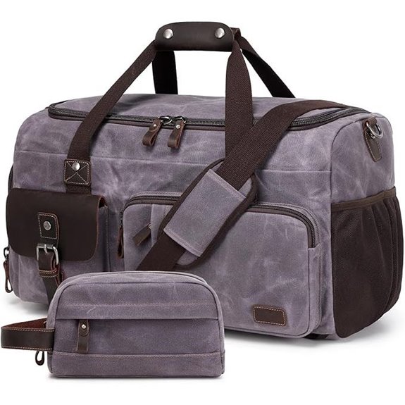 Travel Duffle Bag with Shoe Compartment for Men